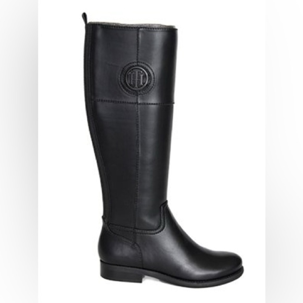 Tommy Hilfiger Sensora Black Riding Boot Women’s 6